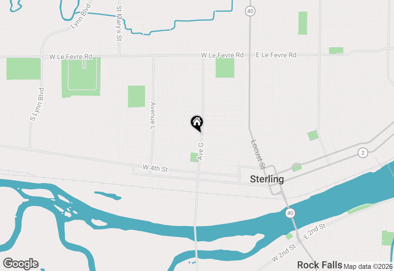 Map of 705 8th Street, Sterling, IL 61081