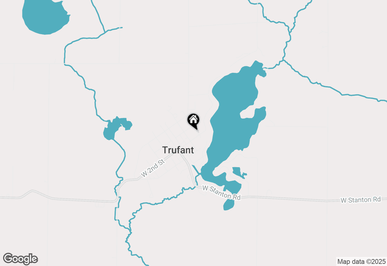 Map of 123 N G Street, Trufant, MI 49347