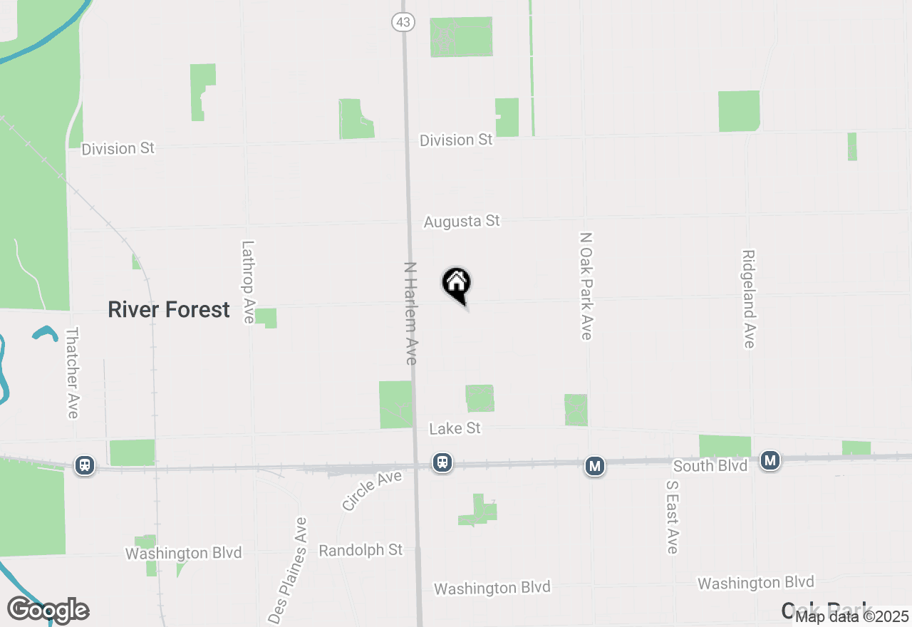 Map of 420 N Marion Street #A, Oak Park, IL 60302