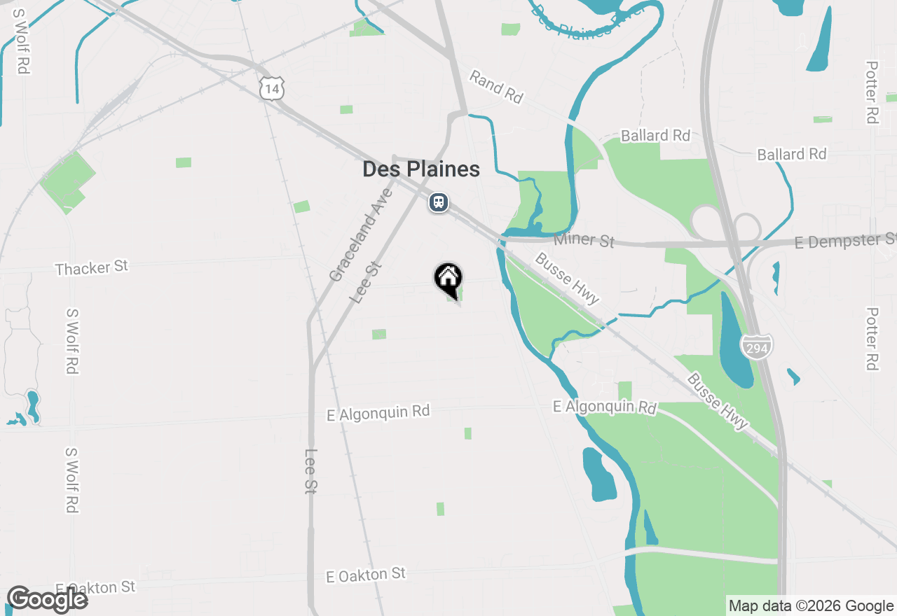 Map of 1551 Ashland Avenue #306, Des Plaines, IL 60016