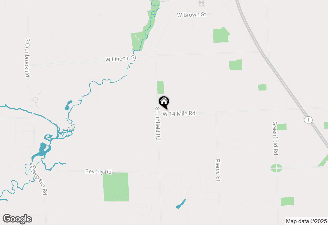 Map of 1992 Shipman Boulevard, Birmingham, MI 48009