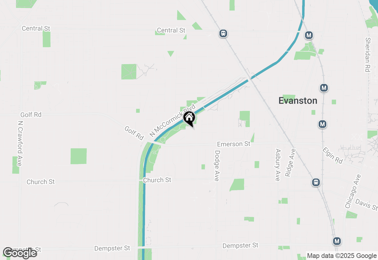 Map of 2122 Foster Street, Evanston, IL 60201