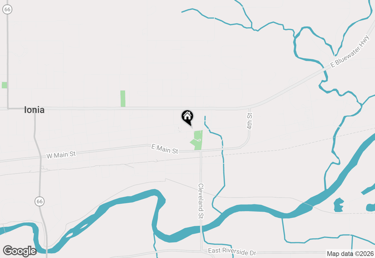 Map of 614 E Washington Street, Ionia, MI 48846