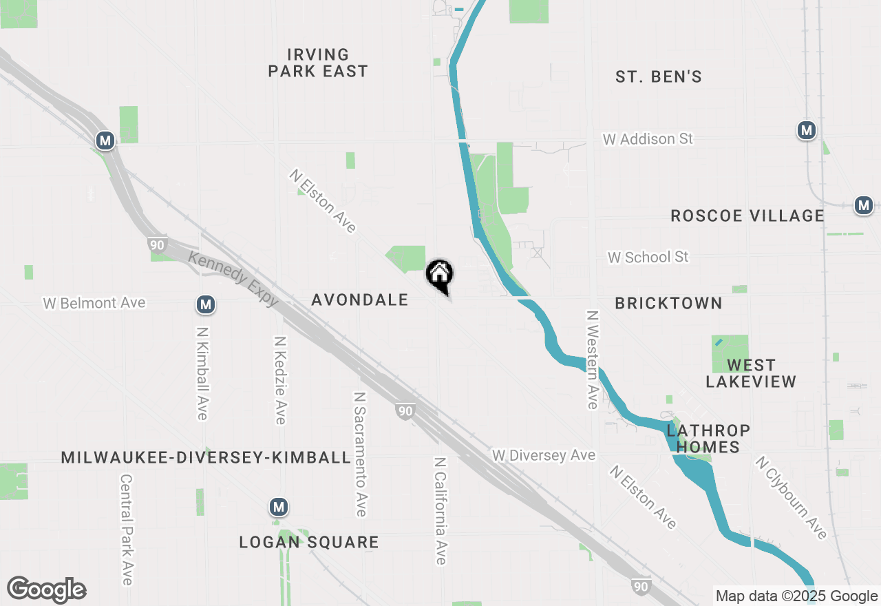 Map of 3185 N Elston Avenue, Chicago, IL 60618