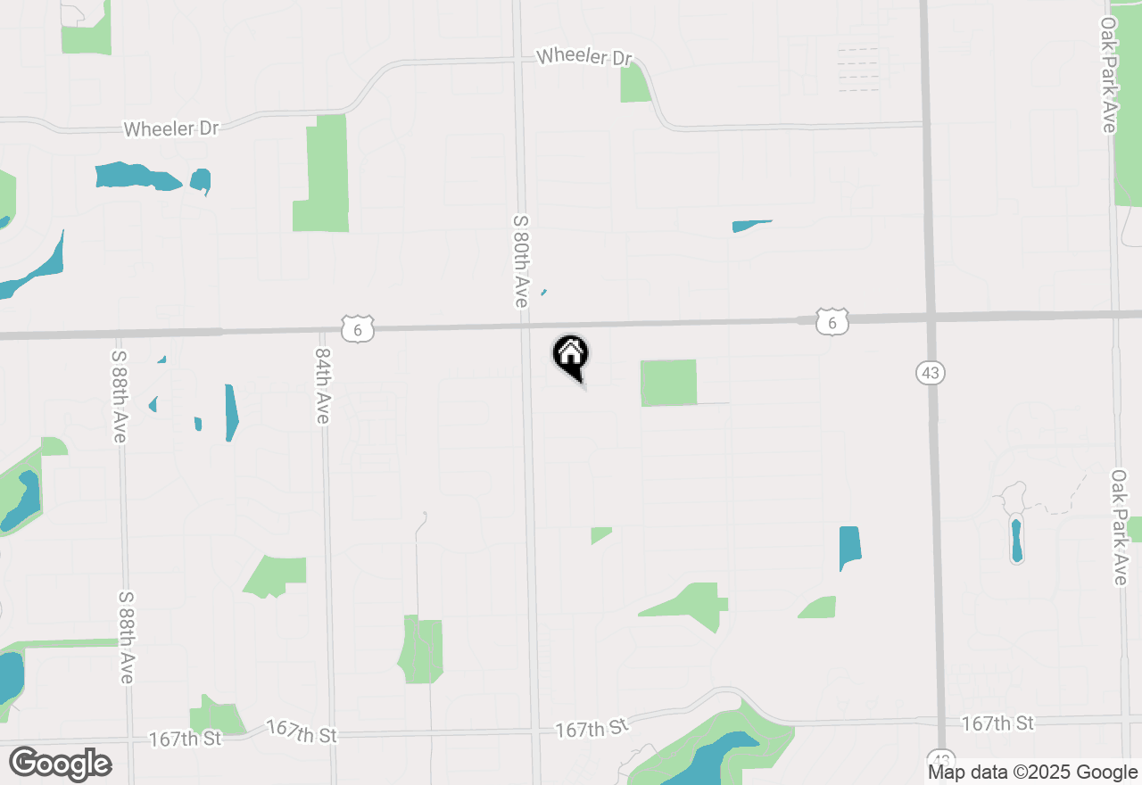 Map of 7901 160th Street, Tinley Park, IL 60477