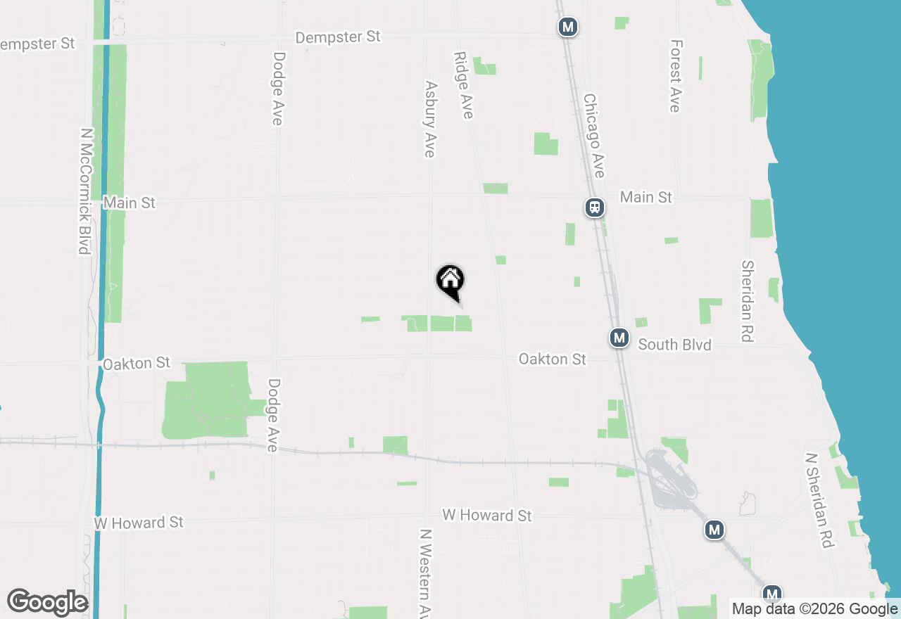 Map of 556 Barton Avenue #2, Evanston, IL 60202