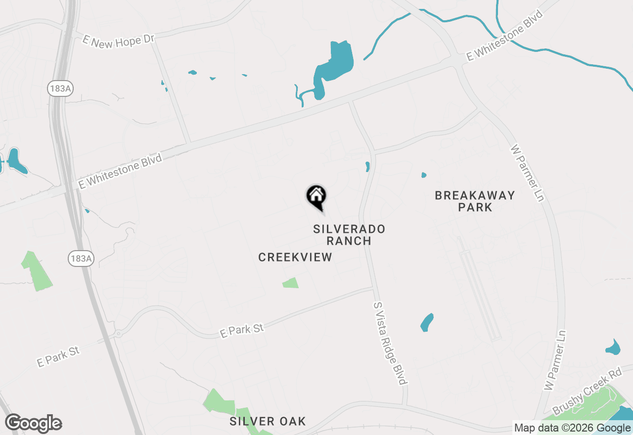 Map of 515 Clover Flat Rd, Cedar Park, TX 78613