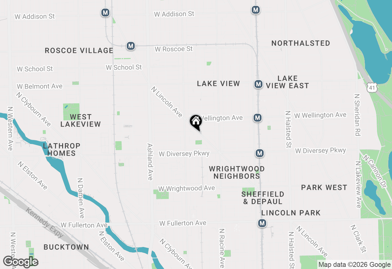 Map of (Address confidential), Chicago, Illinois 60657