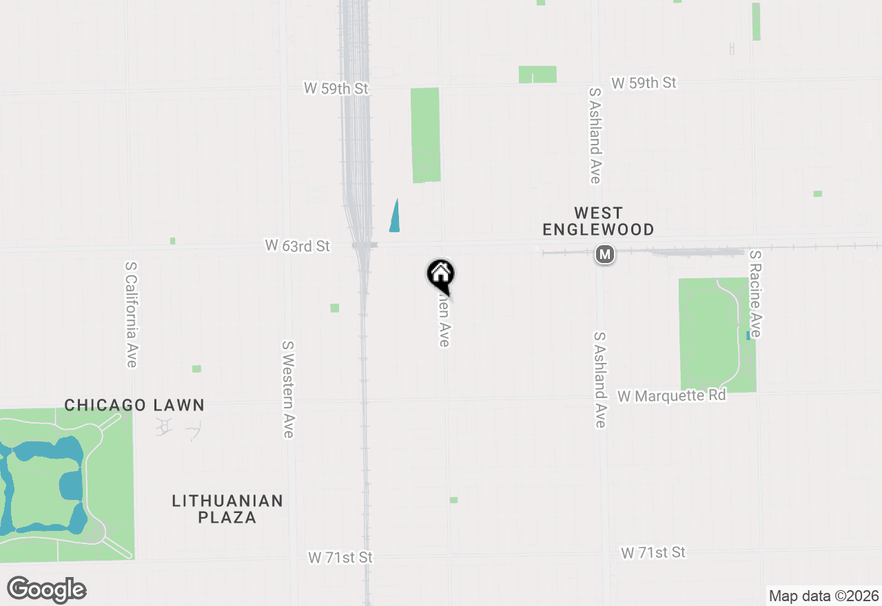 Map of 6432 S Damen Avenue, Chicago, IL 60636