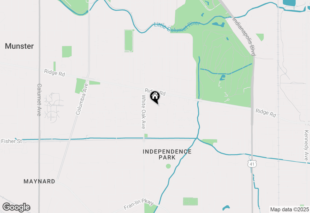 Map of 8656 Oakwood Avenue, Munster, IN 46321