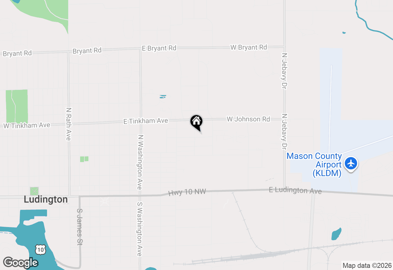 Map of 1003 Mitchell Street, Ludington, MI 49431