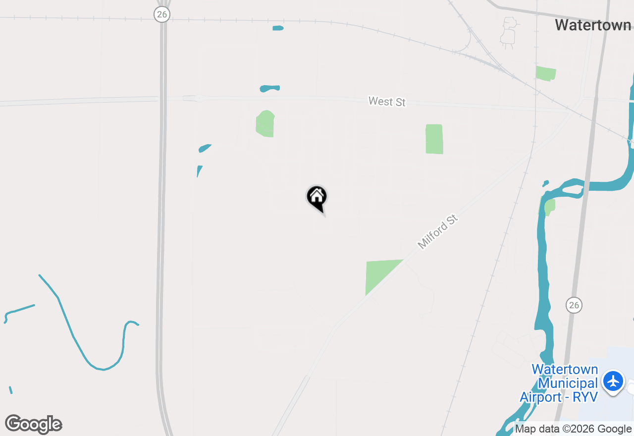 Map of 933 South St, Watertown, WI 53094