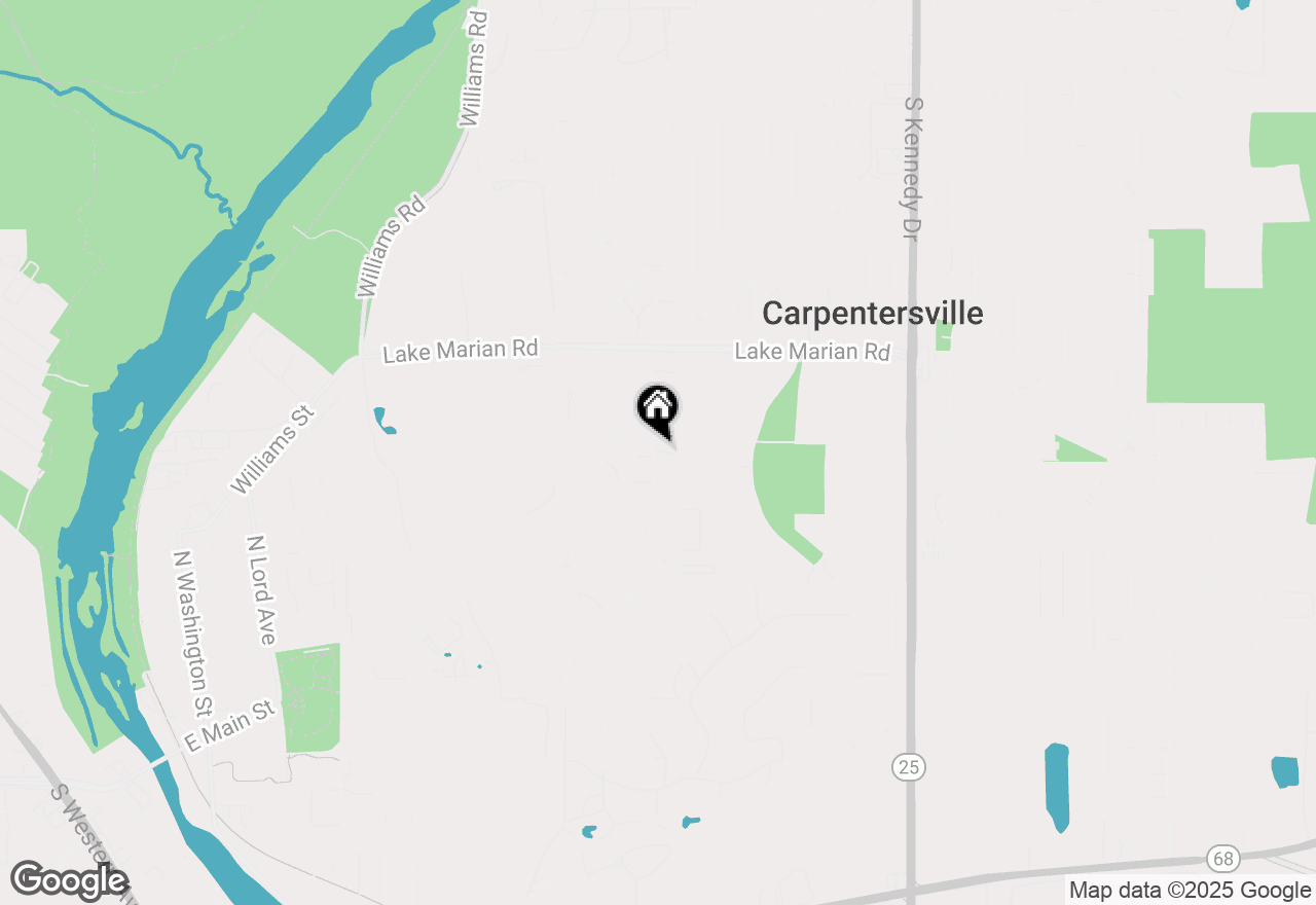 Map of 1244 Brookdale Drive #1244, Carpentersville, IL 60110