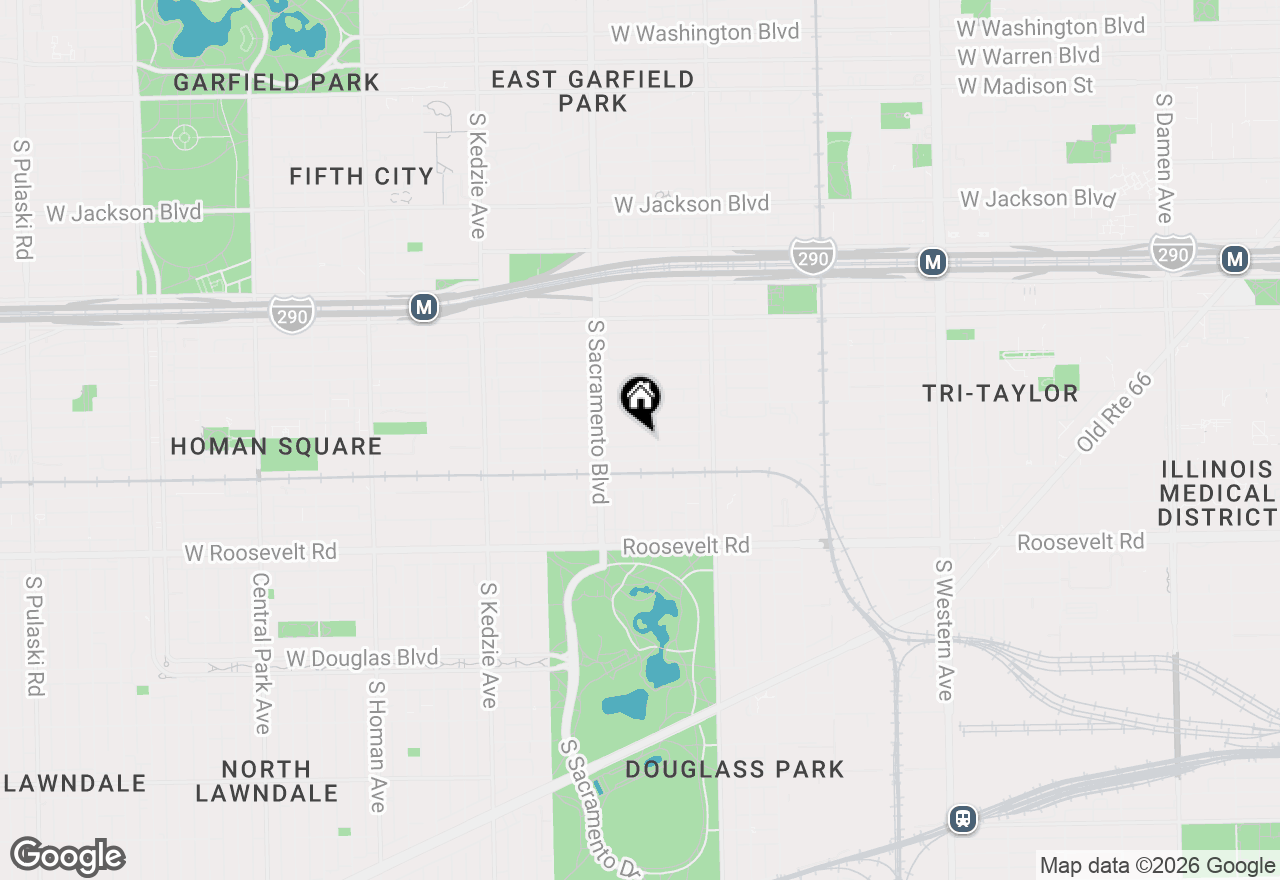 Map of 2917 W Arthington Street, Chicago, IL 60612