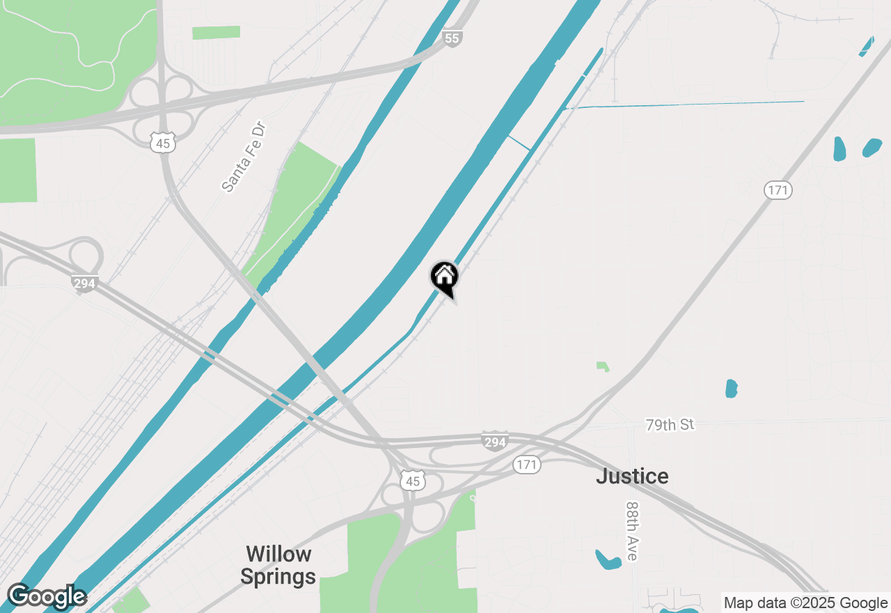 Map of 788 Maple Lane, Justice, IL 60458