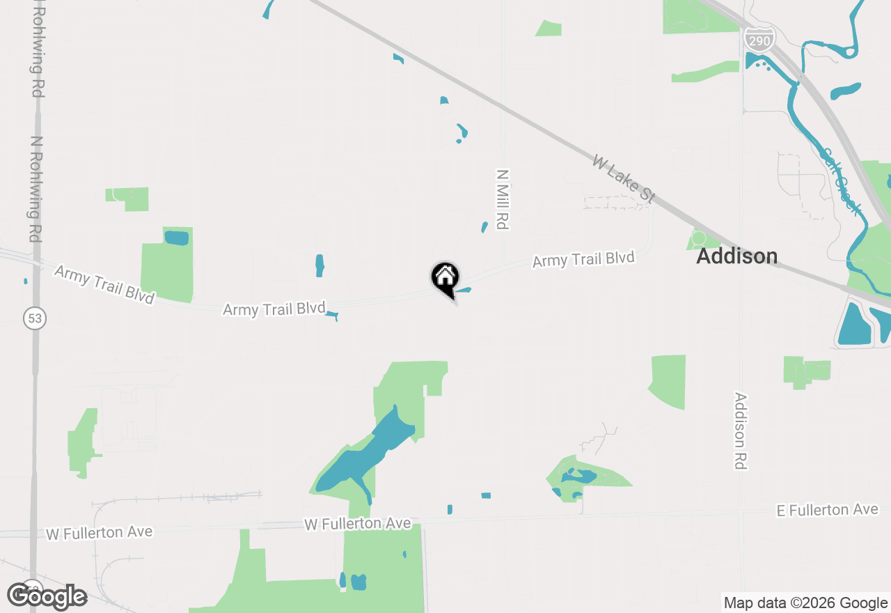 Map of 737 W St Johns Place, Addison, IL 60101