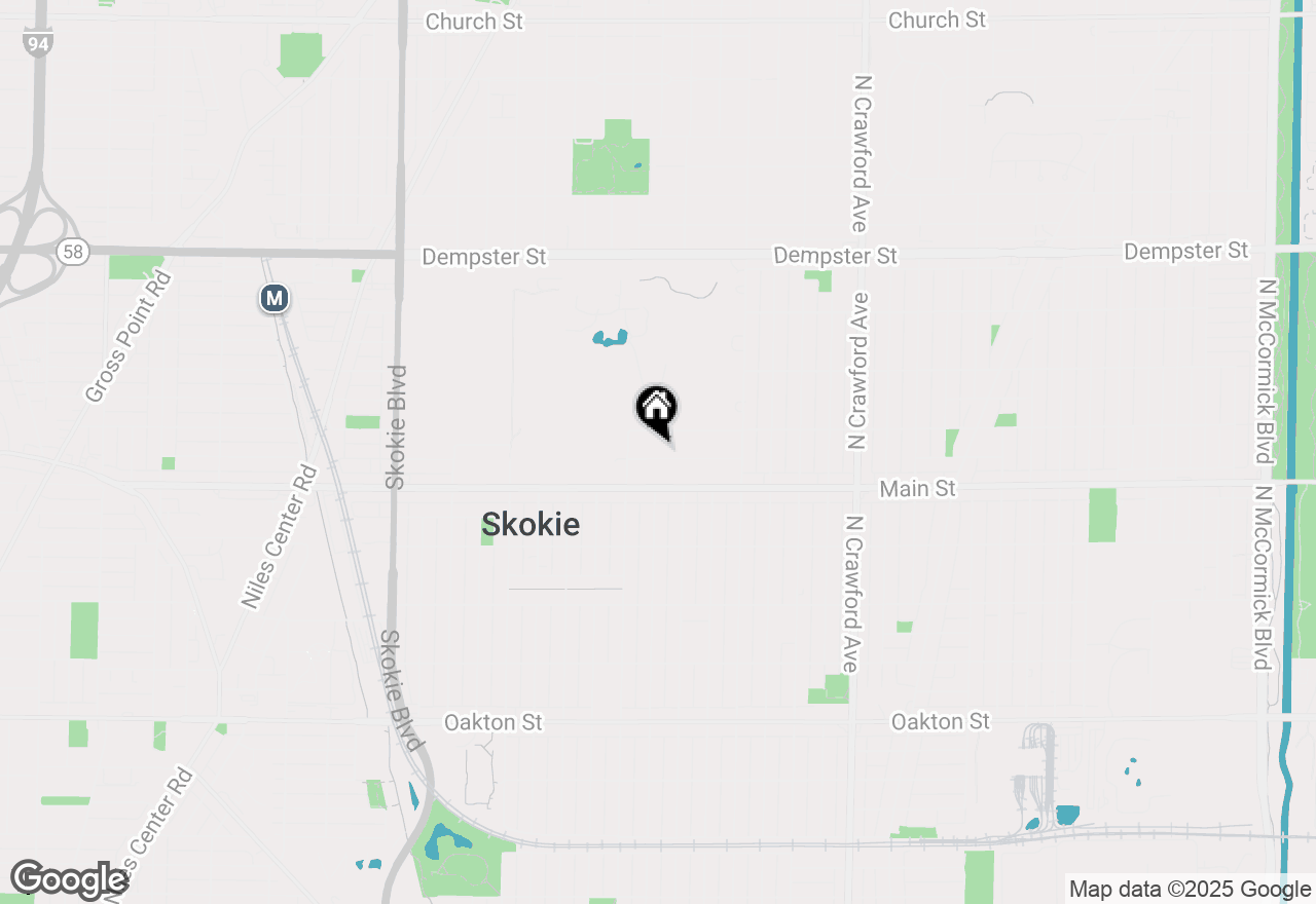 Map of 4326 Bobolink Terrace, Skokie, IL 60076