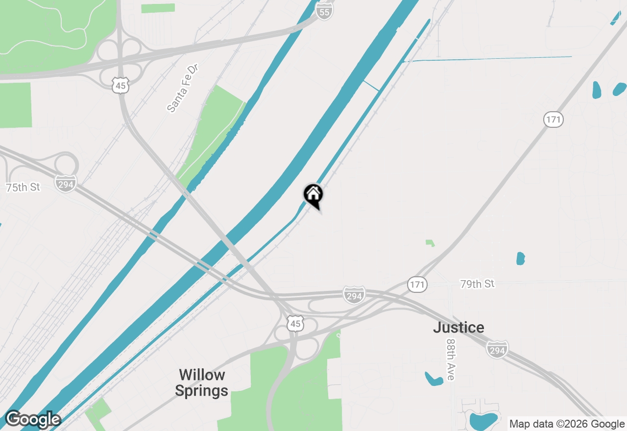 Map of 773 Maple Lane, Justice, IL 60458