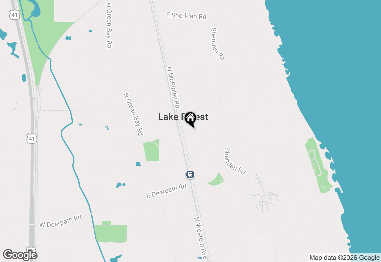 Map of 308 Scott Street, Lake Forest, IL 60045