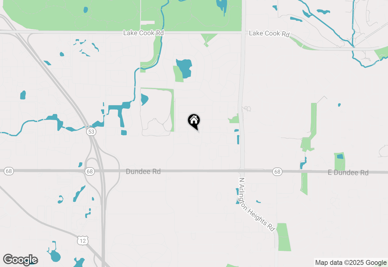 Map of 715 W Happfield Drive, Arlington Heights, IL 60004