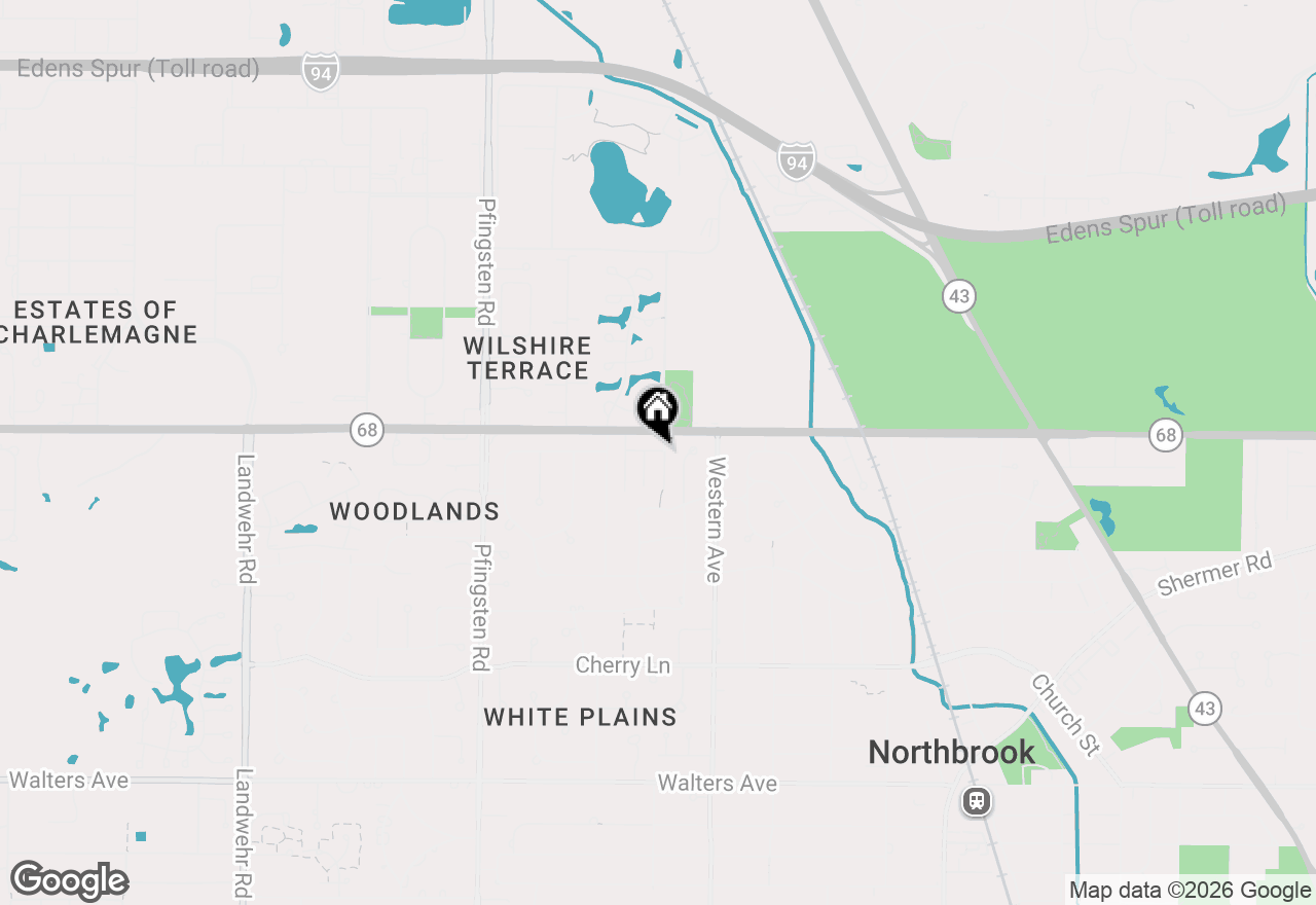 Map of 818 Bach Street, Northbrook, IL 60062