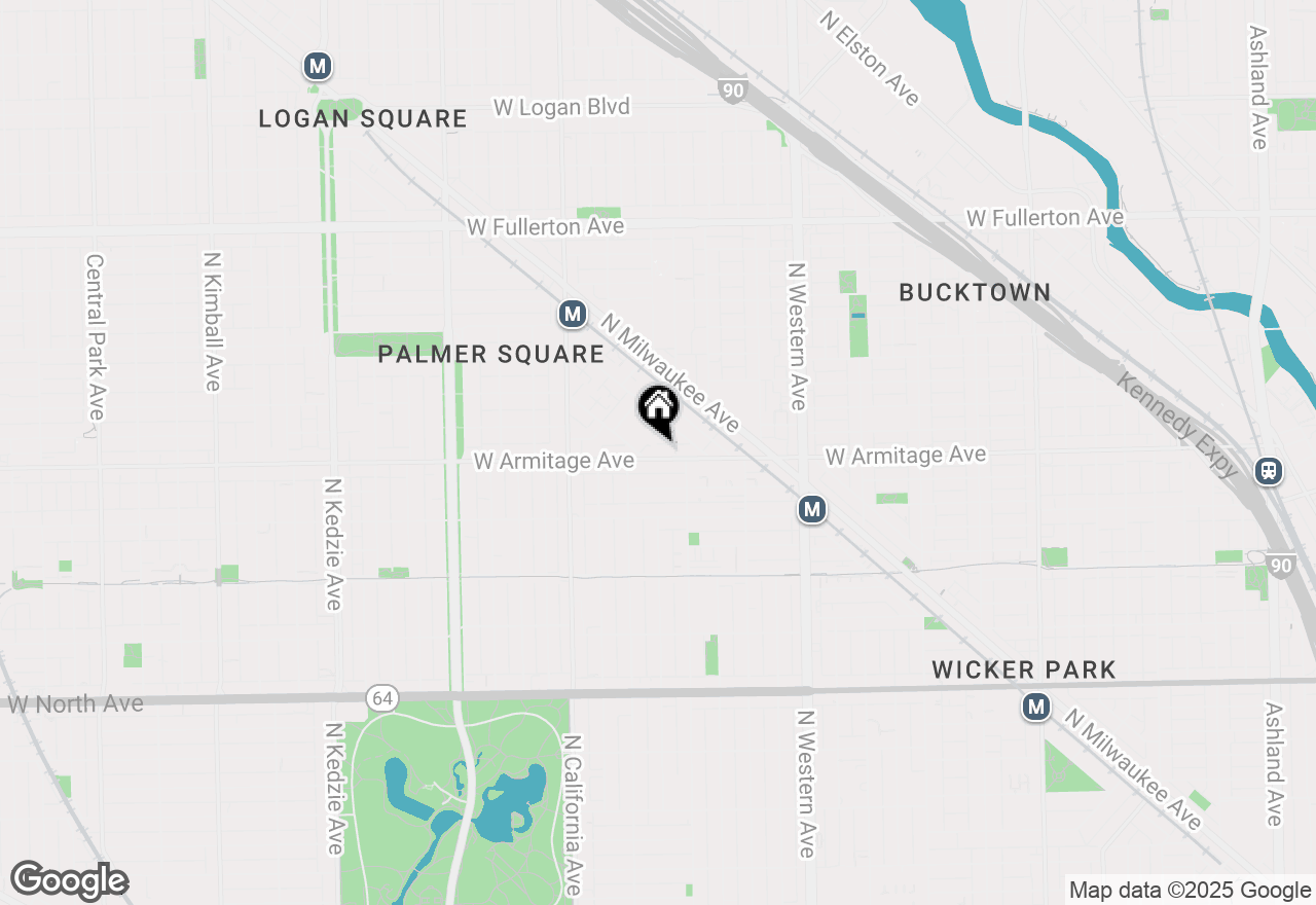 Map of 2624 W Armitage Avenue #4B, Chicago, IL 60647