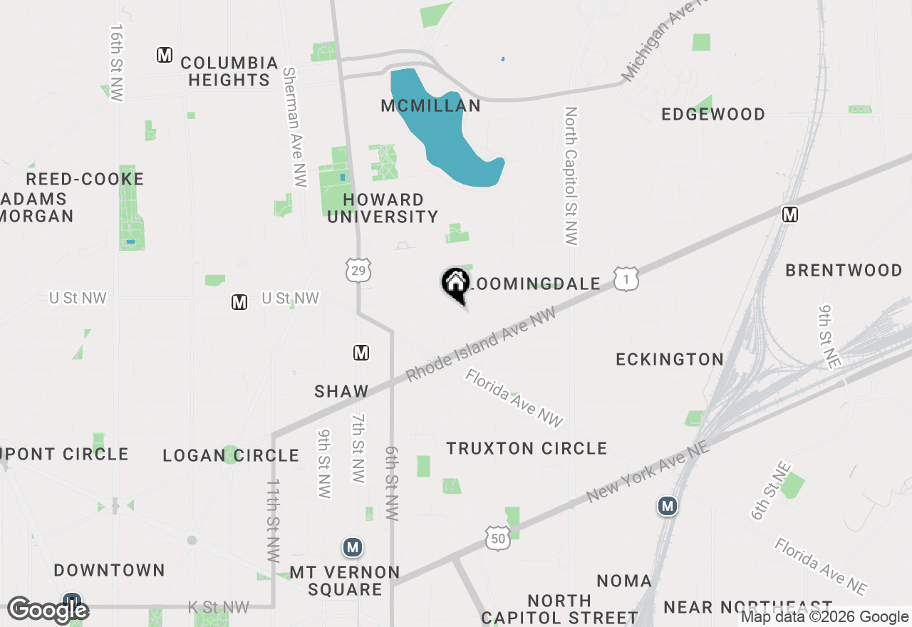 Map of 1904 3rd Street Nw, Washington, DC 20001