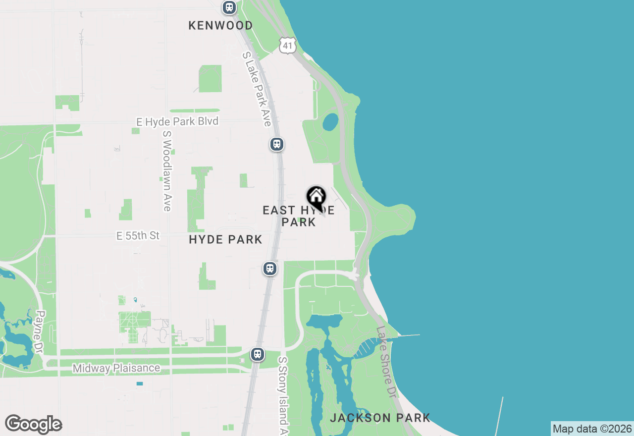 Map of 5471 S Hyde Park Boulevard #10A, Chicago, IL 60615