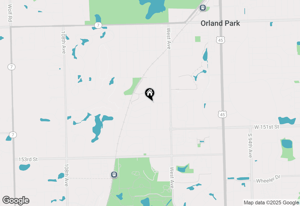 Map of 14902 Highland Avenue, Orland Park, IL 60462