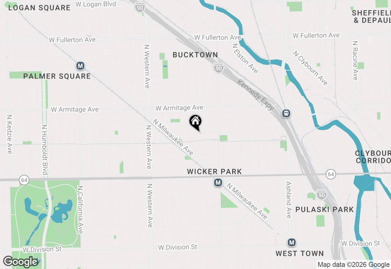 Map of 2120 W Churchill Street, Chicago, IL 60647