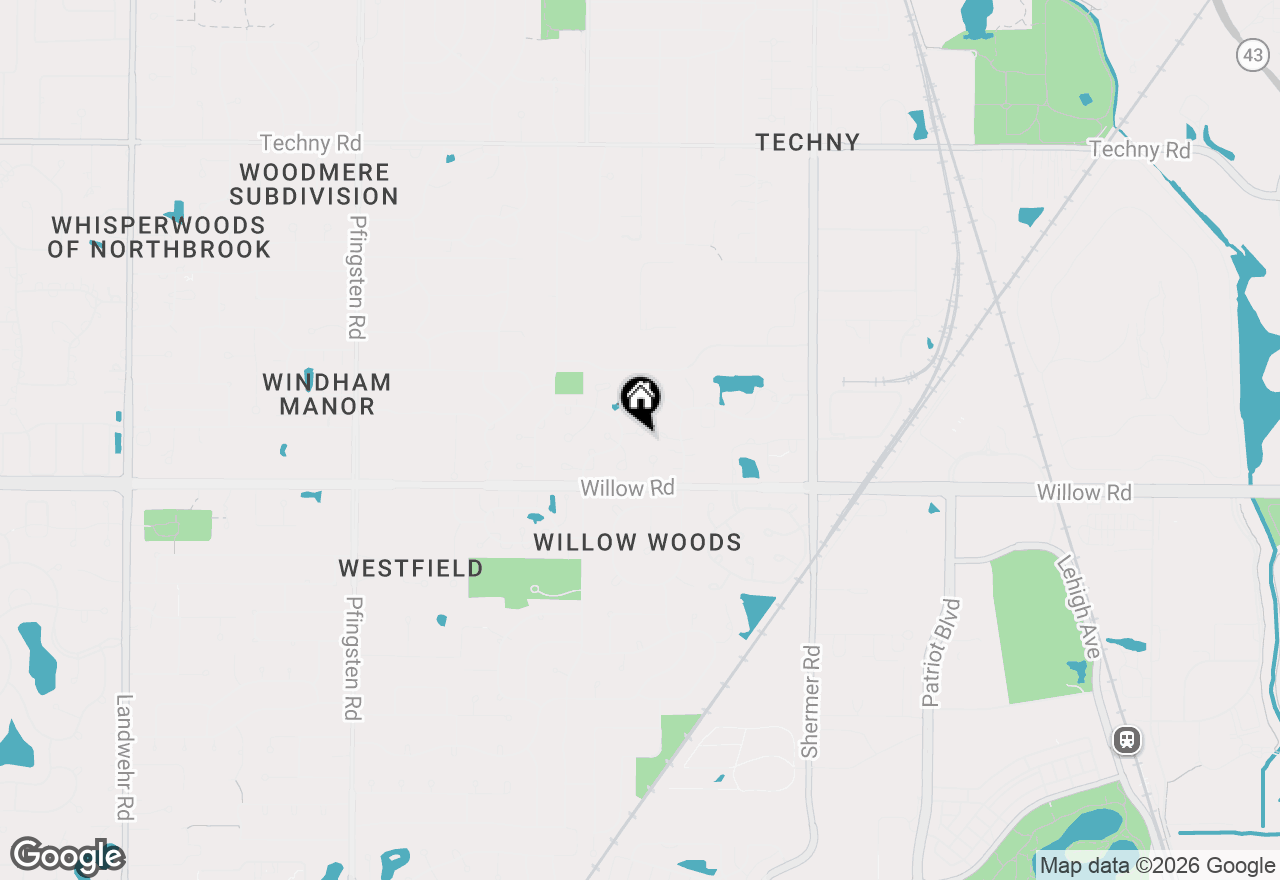 Map of 2453 Seville Circle, Northbrook, IL 60062