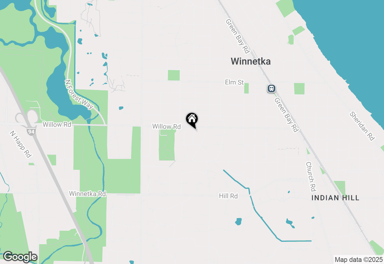 Map of 342 Rosewood Avenue, Winnetka, IL 60093