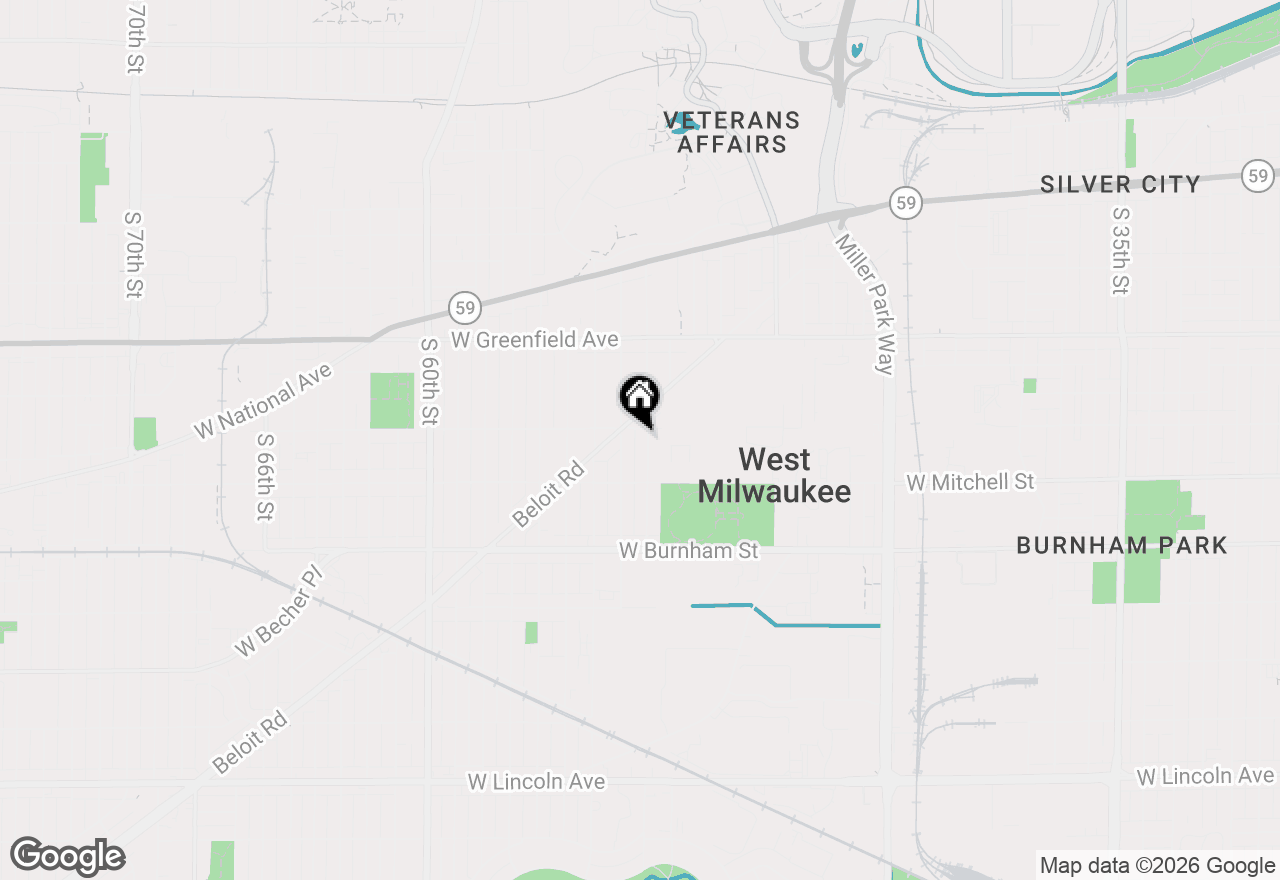 Map of 1617 S 52nd St, West Milwaukee, WI 53214