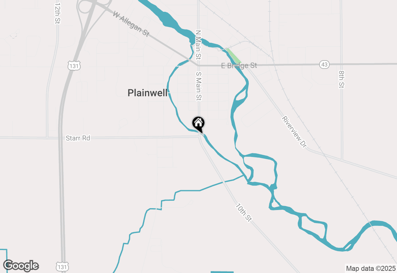 Map of 120 Starr Road, Plainwell, MI 49080