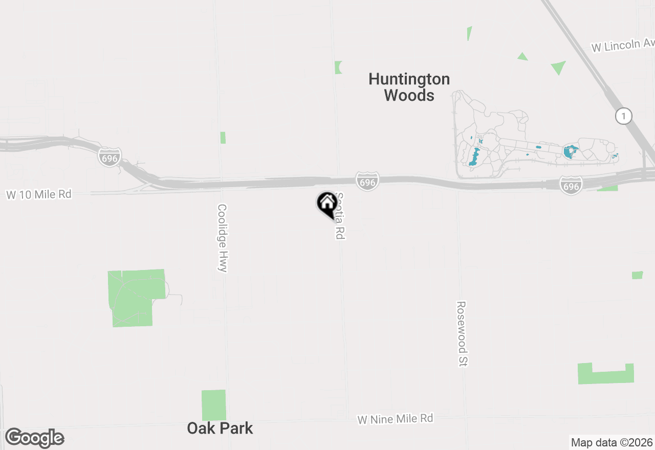 Map of 12750 Dartmouth Street, Oak Park, MI 48237
