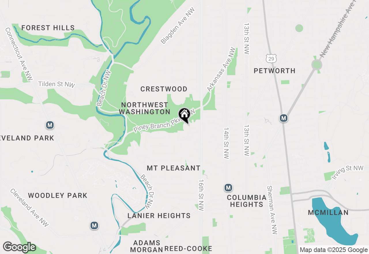 Map of 3499 17th Street Nw #1, Washington, DC 20010