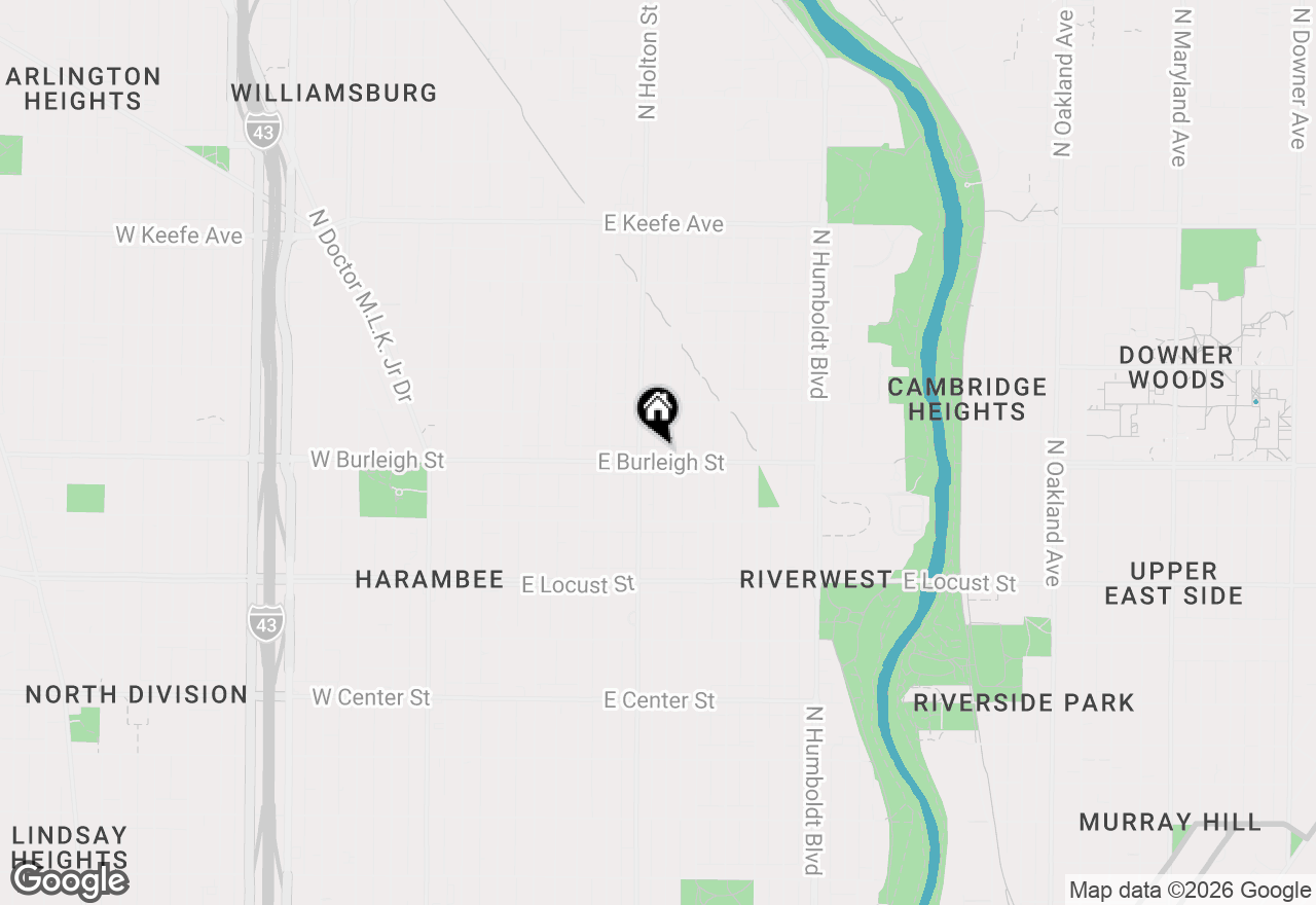 Map of 522 E Burleigh St, Milwaukee, WI 53212