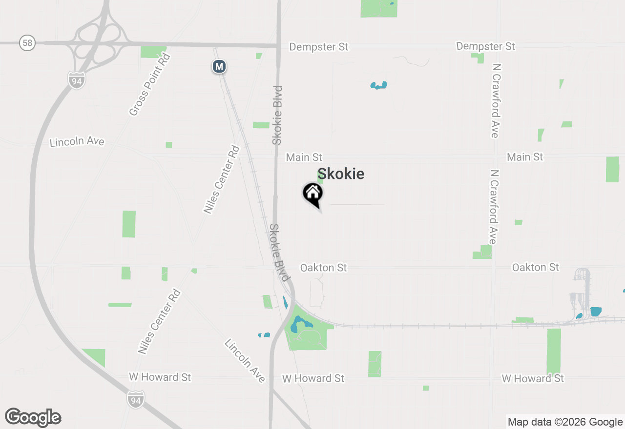 Map of 8156 Knox Avenue, Skokie, IL 60076