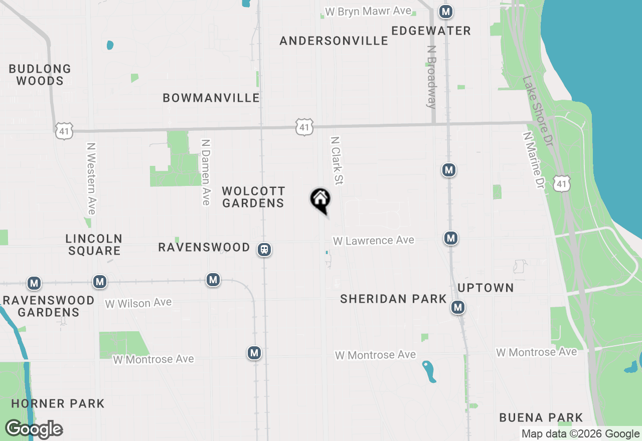 Map of 4842 N Ashland Avenue #1W, Chicago, IL 60640