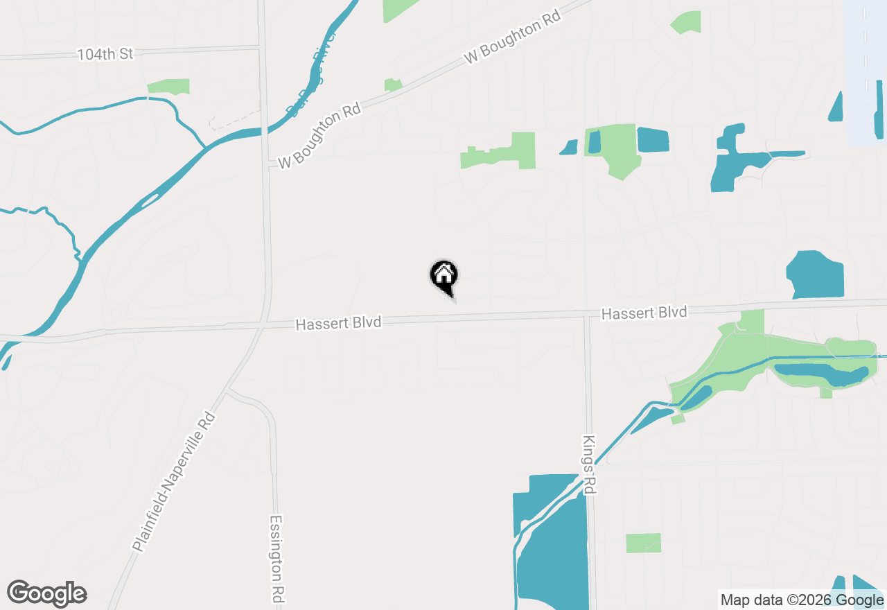 Map of 1891 S Raes Creek Drive, Bolingbrook, IL 60490
