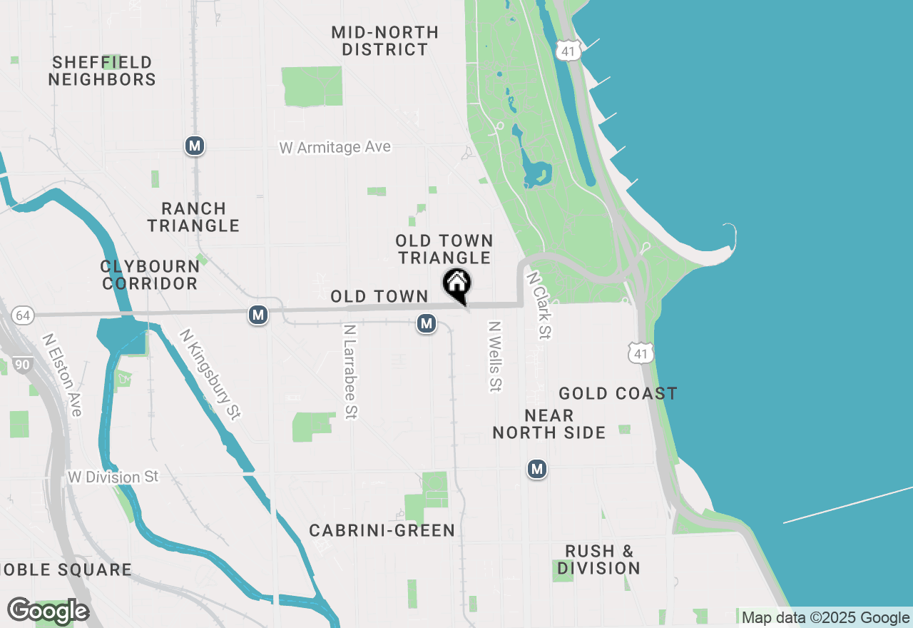 Map of 1552 N North Park Avenue #611, Chicago, IL 60610