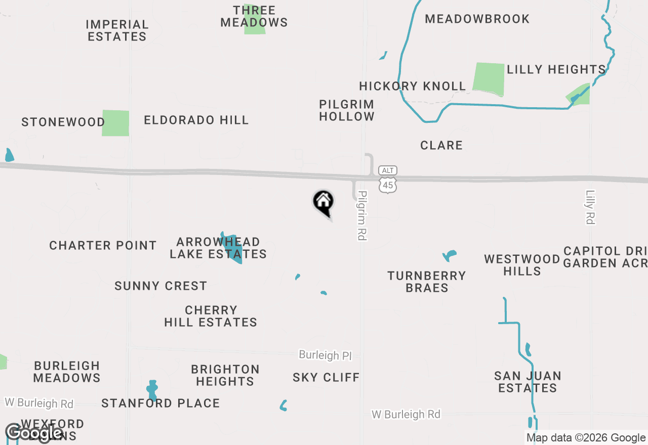 Map of 15860 Brookhill Dr, Brookfield, WI 53005