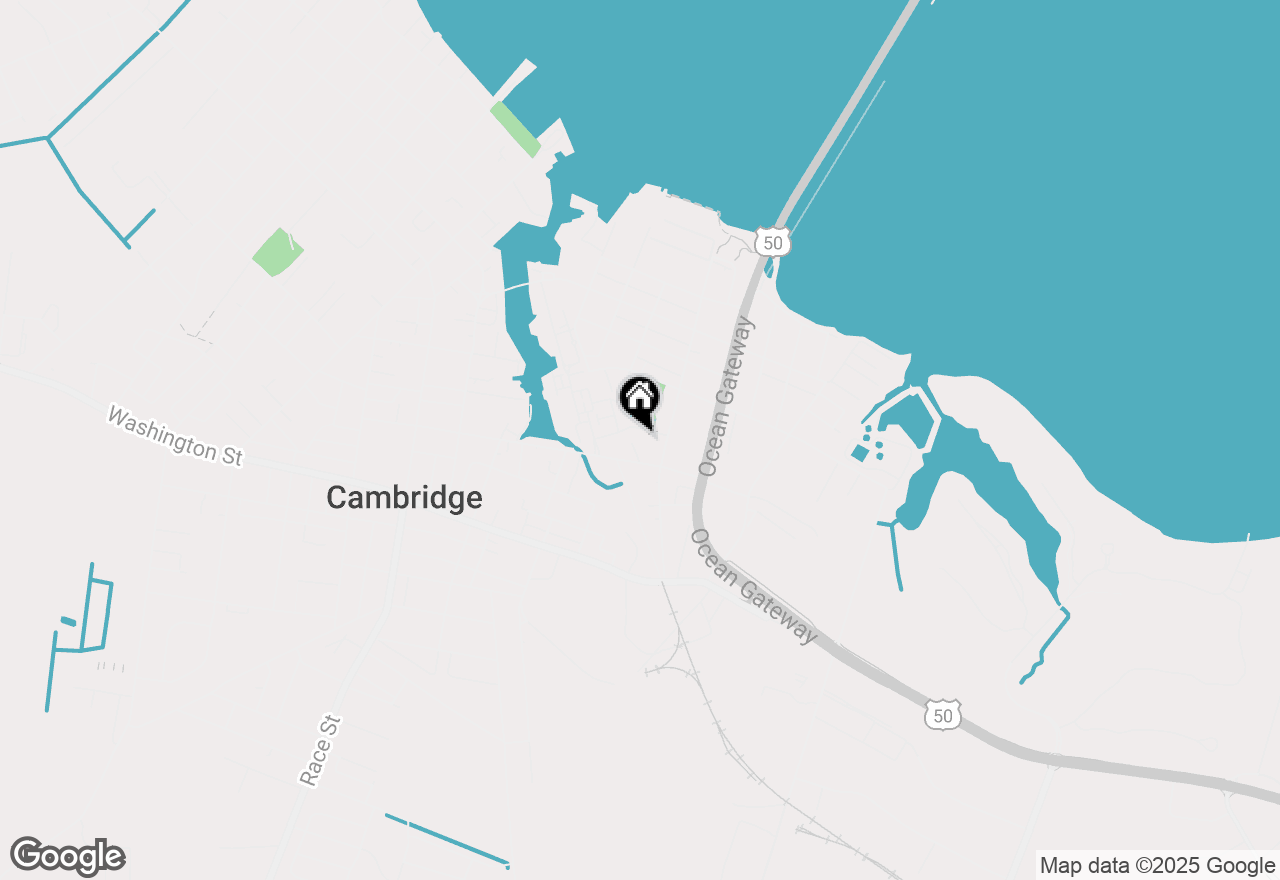Map of  Cedar Street, Cambridge, MD 21613