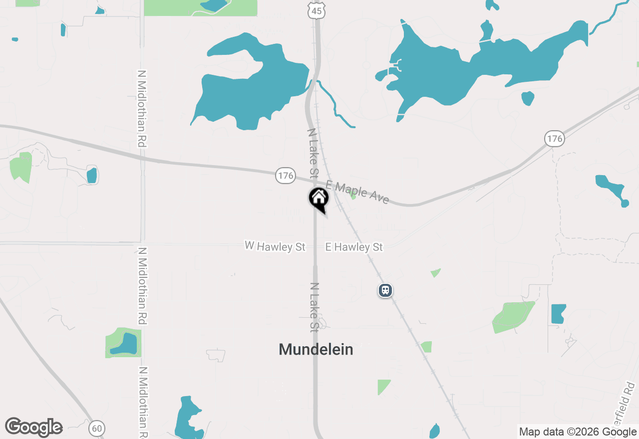 Map of 17 E Park Street #1, Mundelein, IL 60060