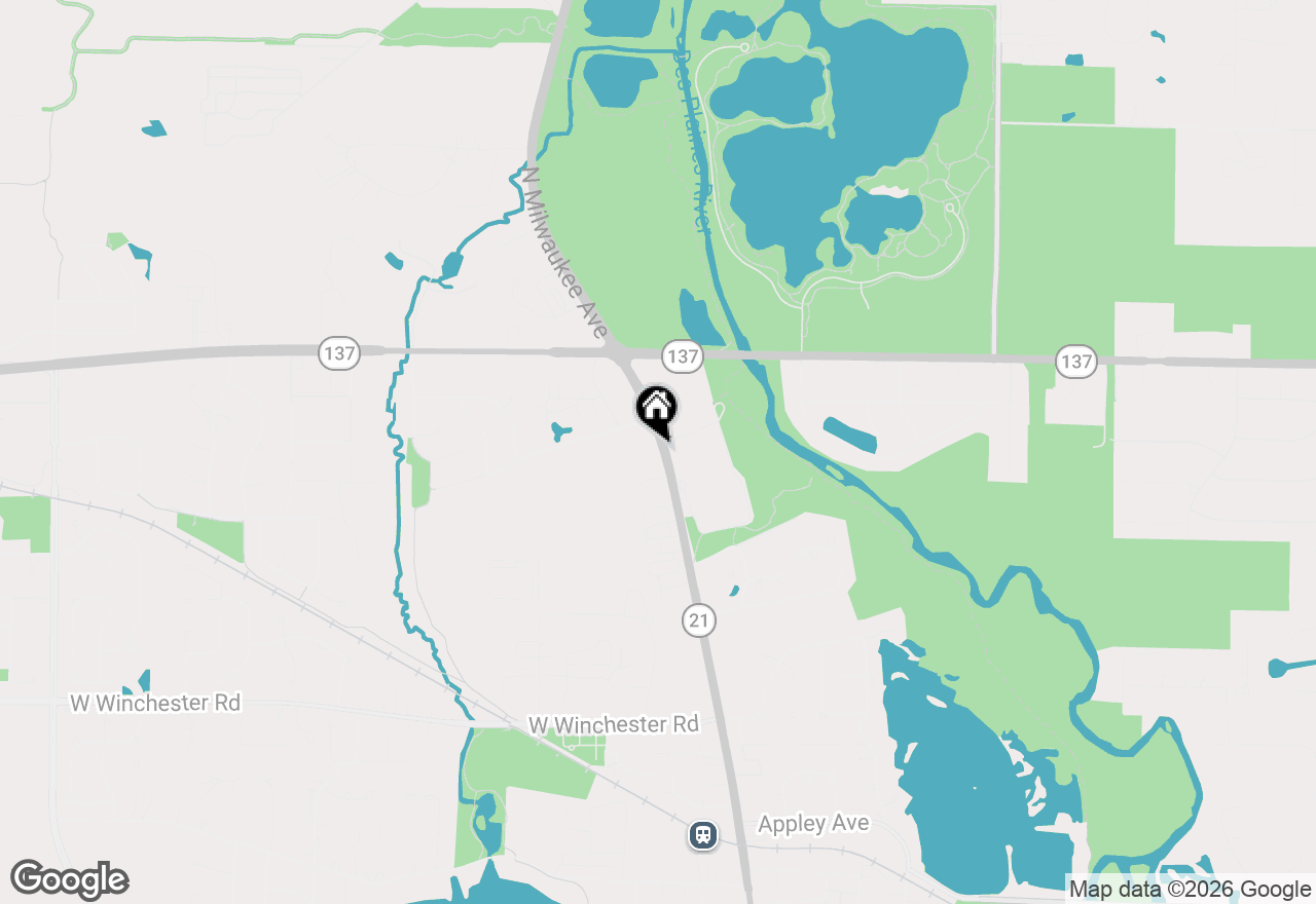Map of 1635 N Milwaukee Avenue #105, Libertyville, IL 60048