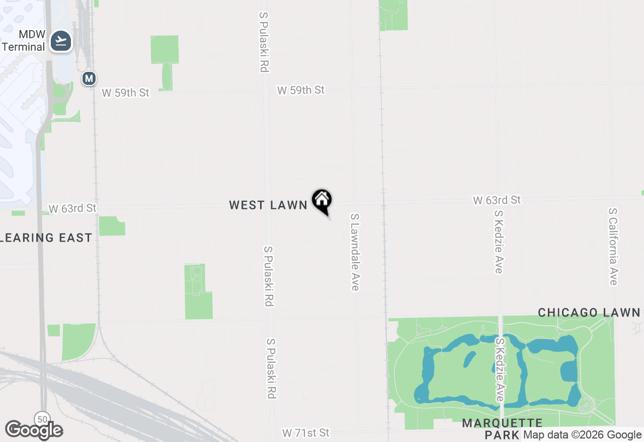 Map of 3805 W 63rd Place, Chicago, IL 60629