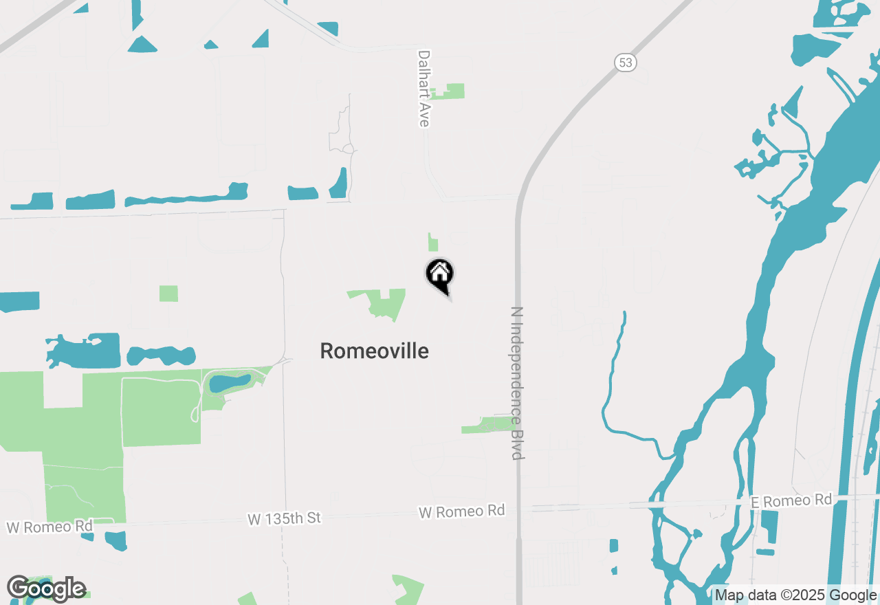 Map of 521 Everette Avenue, Romeoville, IL 60446