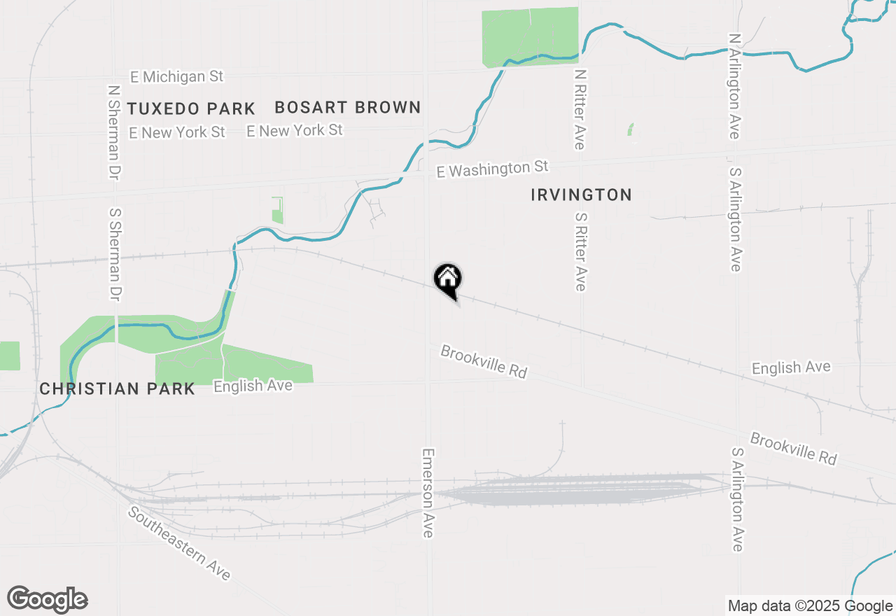 Map of 330 S Grand Avenue, Indianapolis, IN 46219