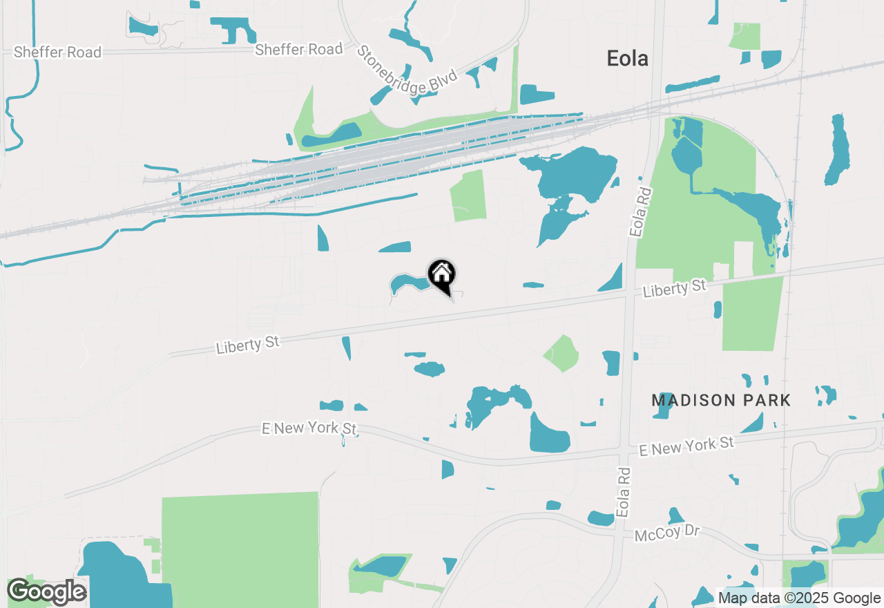 Map of 2481 Reflections Drive, Aurora, IL 60502