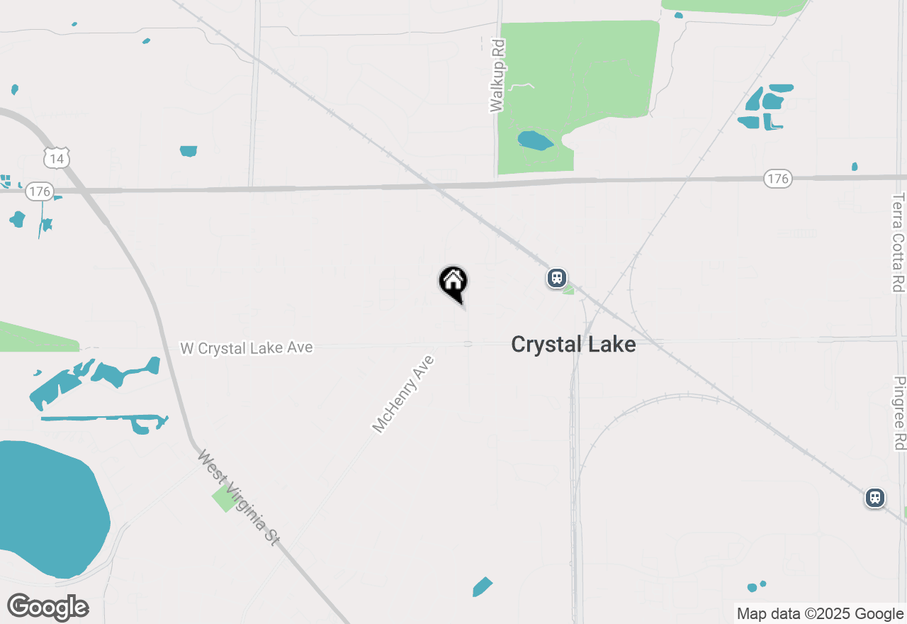 Map of 75 Center Street, Crystal Lake, IL 60014